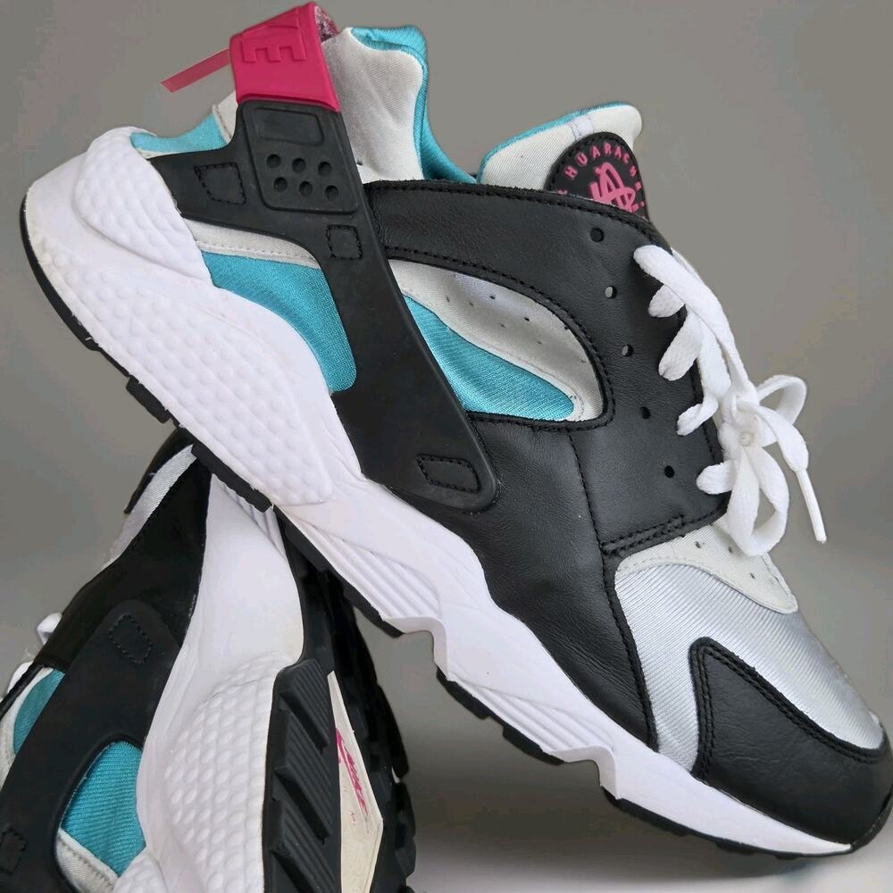Nike Air Huarache Men's US 12 Black/Aquamarine/Pink Low Top